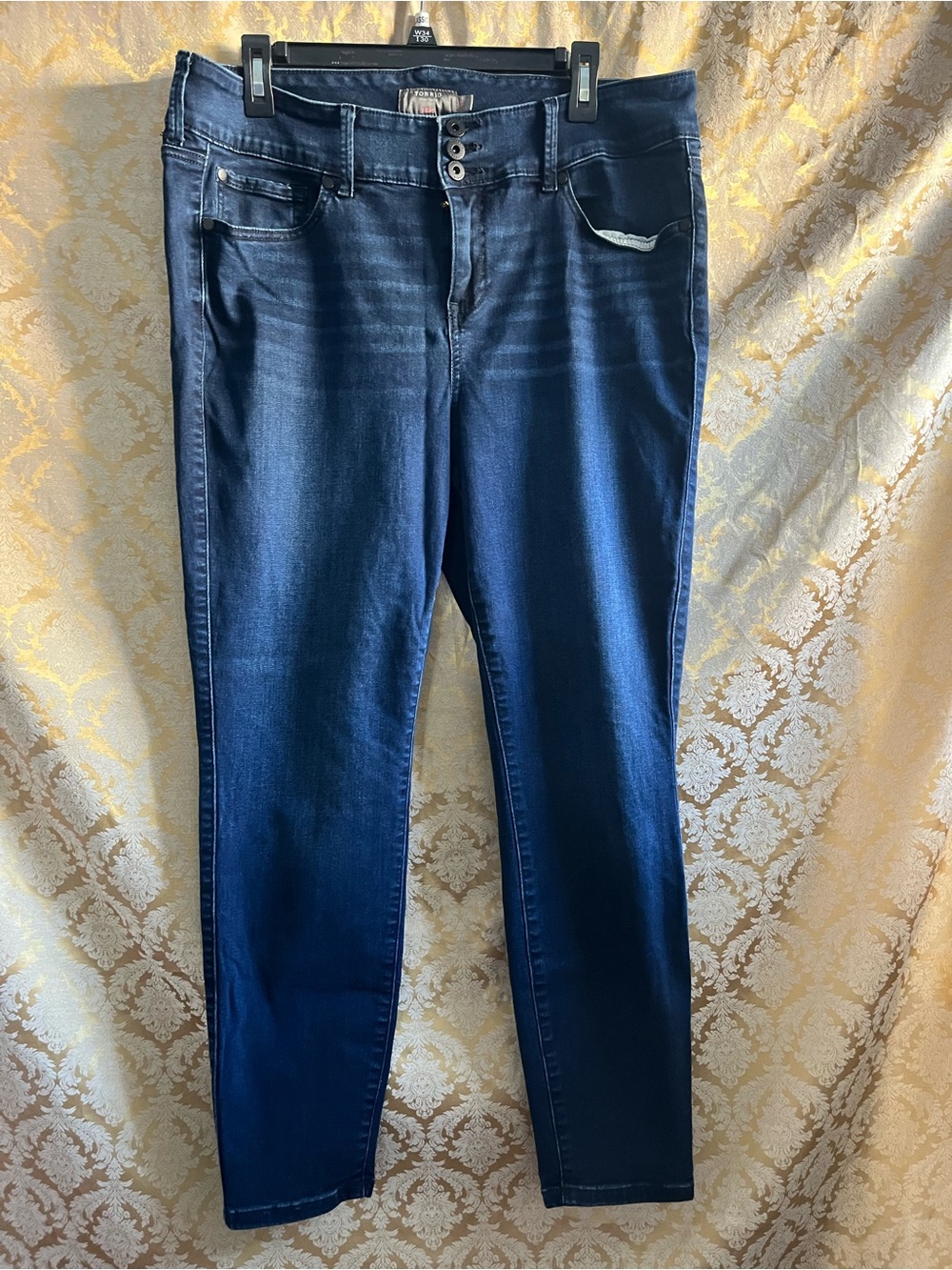 torrid Dark Wash Button Fly Jegging Skinny Jeans Sz 18